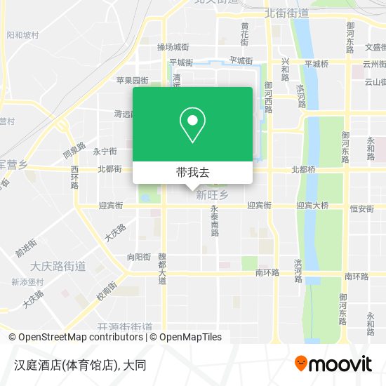 汉庭酒店(体育馆店)地图