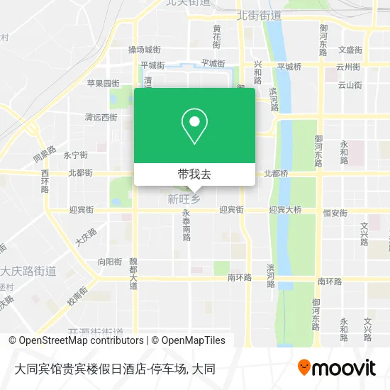 大同宾馆贵宾楼假日酒店-停车场地图