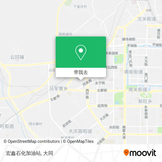 宏鑫石化加油站地图