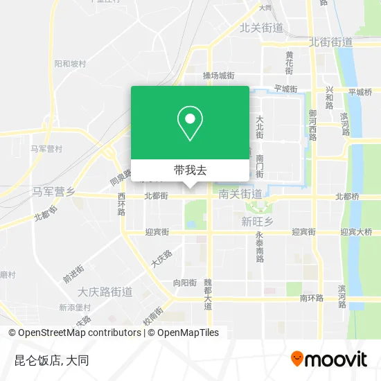 昆仑饭店地图