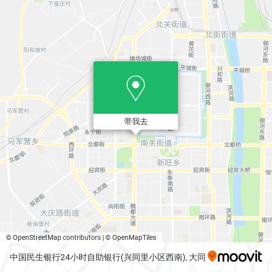 中国民生银行24小时自助银行(兴同里小区西南)地图