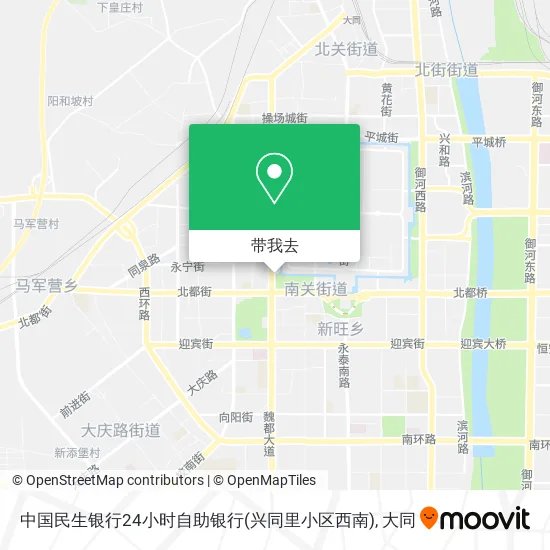 中国民生银行24小时自助银行(兴同里小区西南)地图