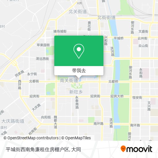 平城街西南角廉租住房棚户区地图
