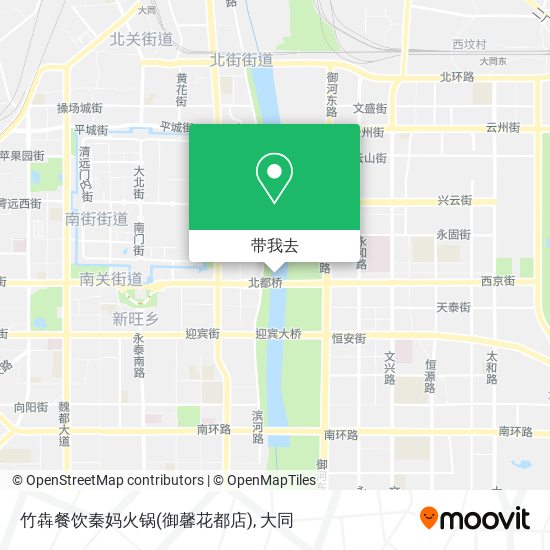 竹犇餐饮秦妈火锅(御馨花都店)地图