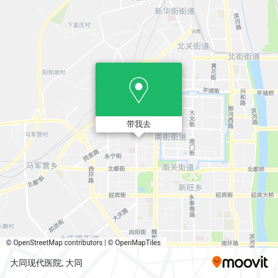 大同现代医院地图