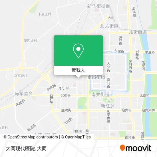 大同现代医院地图
