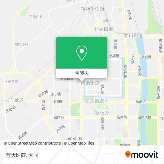 蓝天医院地图