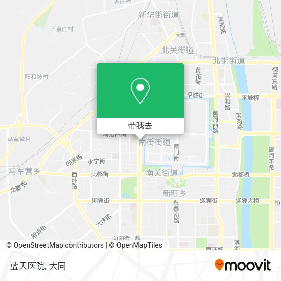 蓝天医院地图