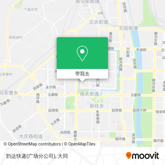 韵达快递(广场分公司)地图