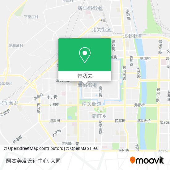 阿杰美发设计中心地图