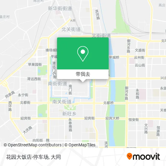 花园大饭店-停车场地图