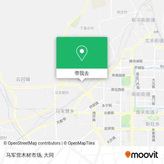 马军营木材市场地图