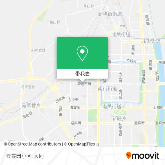 云霞园小区地图