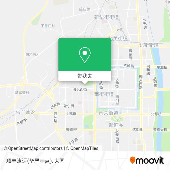 顺丰速运(华严寺点)地图