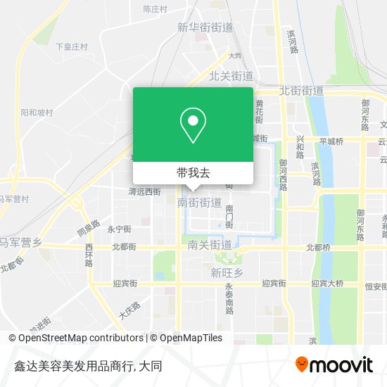 鑫达美容美发用品商行地图