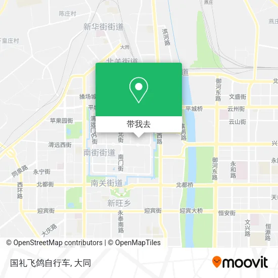 国礼飞鸽自行车地图