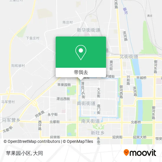 苹果园小区地图