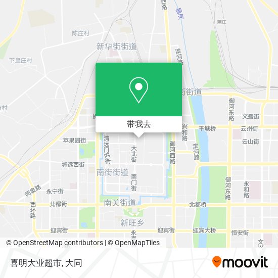 喜明大业超市地图