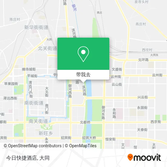 今日快捷酒店地图