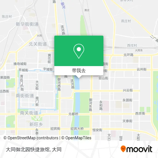 大同御北园快捷旅馆地图