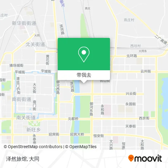 泽然旅馆地图