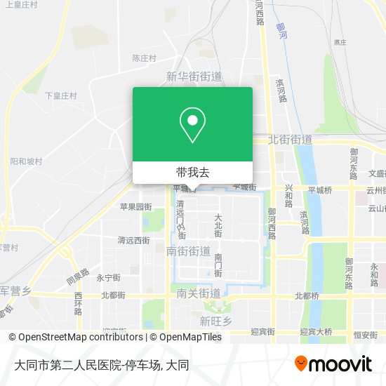大同市第二人民医院-停车场地图