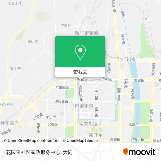 花园里社区家政服务中心地图