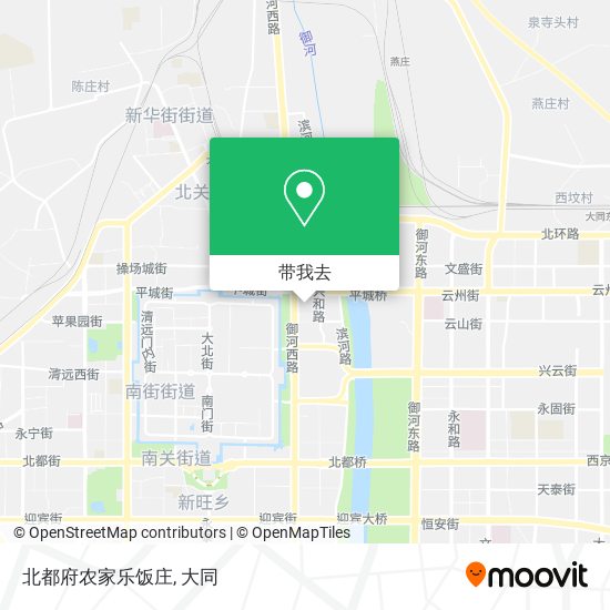 北都府农家乐饭庄地图