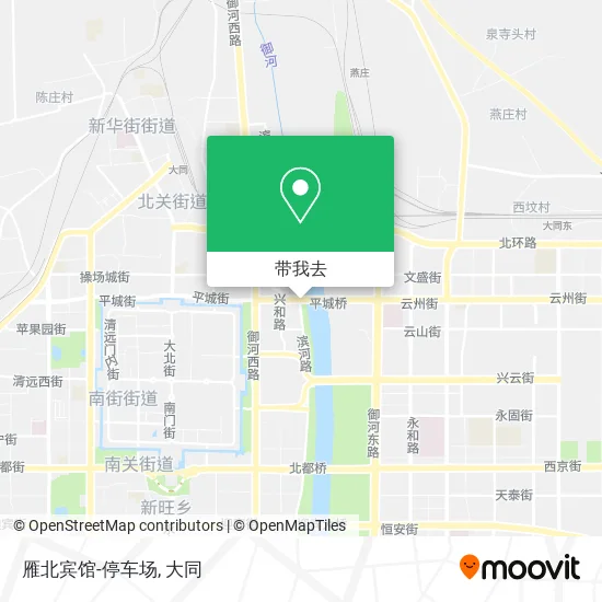 雁北宾馆-停车场地图