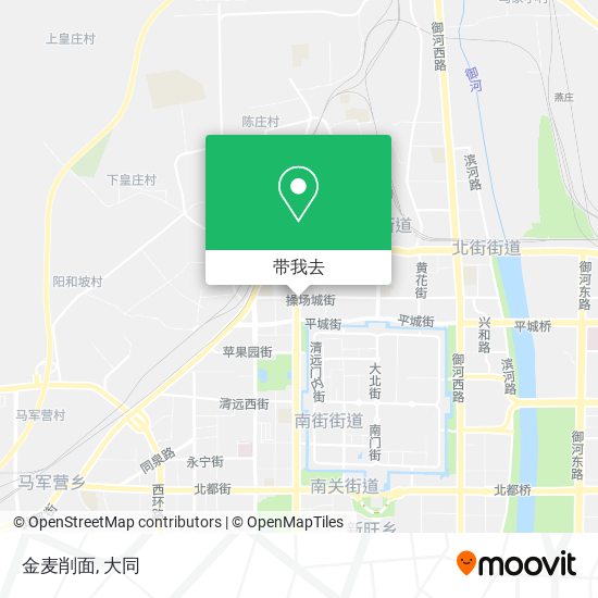 金麦削面地图