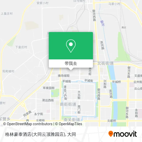 格林豪泰酒店(大同云顶雅园店)地图