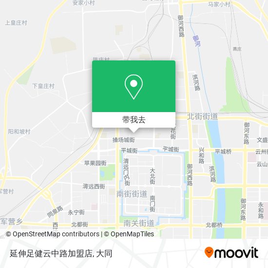 延伸足健云中路加盟店地图
