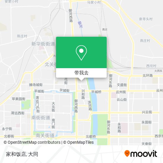 家和饭店地图