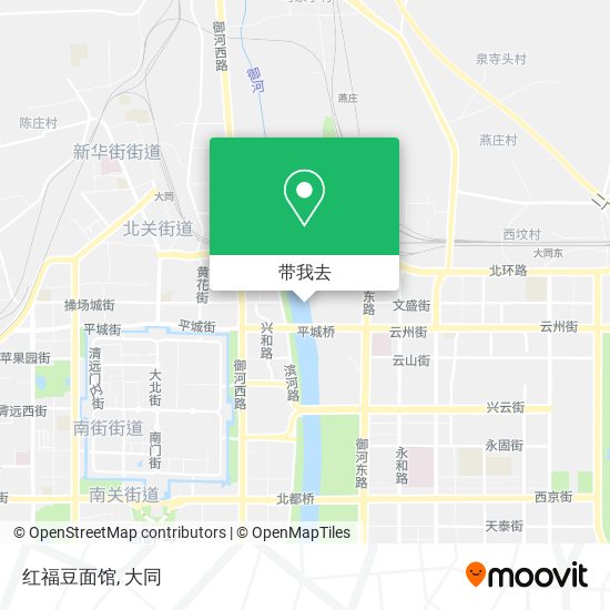 红福豆面馆地图
