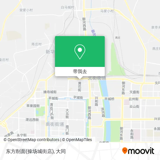 东方削面(操场城街店)地图