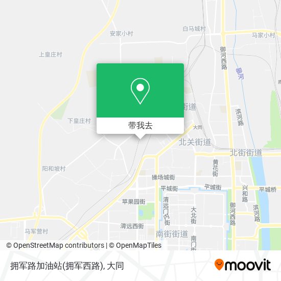 拥军路加油站(拥军西路)地图