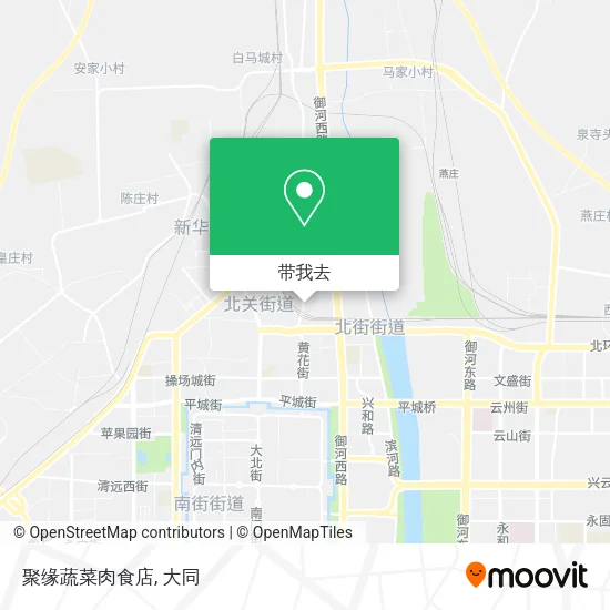 聚缘蔬菜肉食店地图