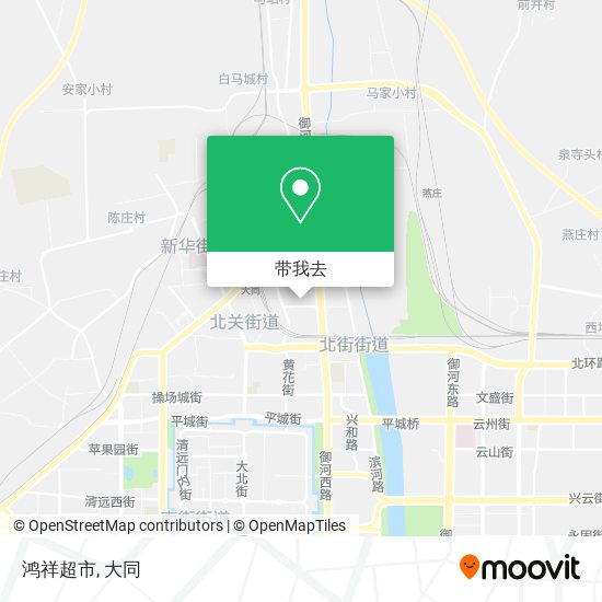 鸿祥超市地图