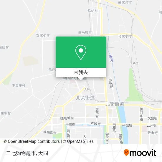 二七购物超市地图