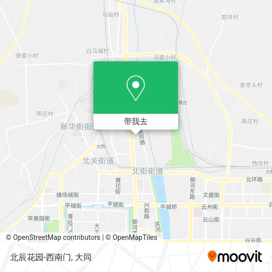北辰花园-西南门地图