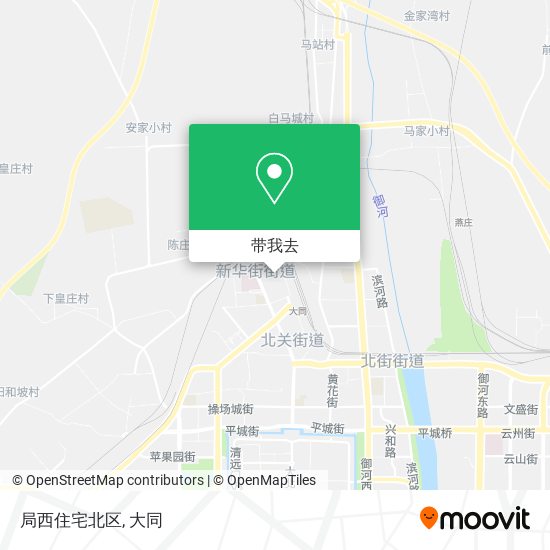 局西住宅北区地图