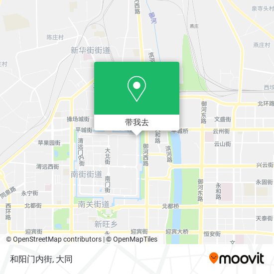 和阳门内街地图