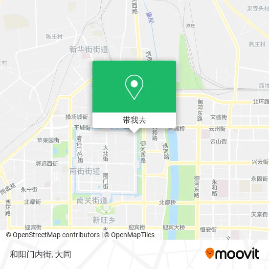 和阳门内街地图