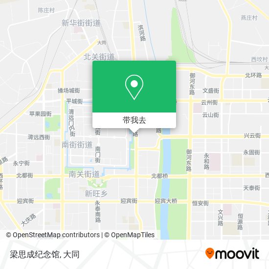 梁思成纪念馆地图