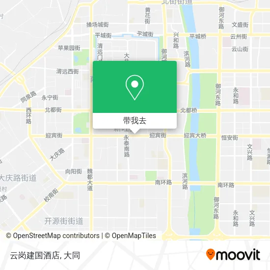 云岗建国酒店地图