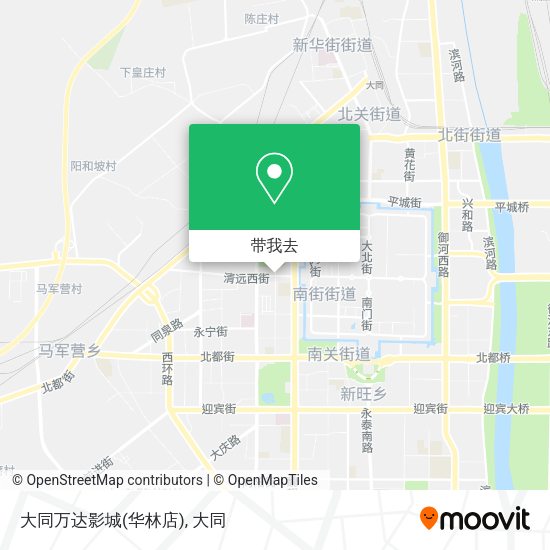 大同万达影城(华林店)地图