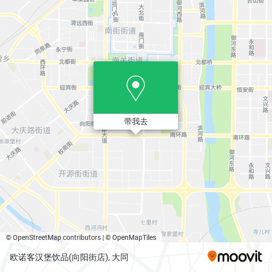 欧诺客汉堡饮品(向阳街店)地图