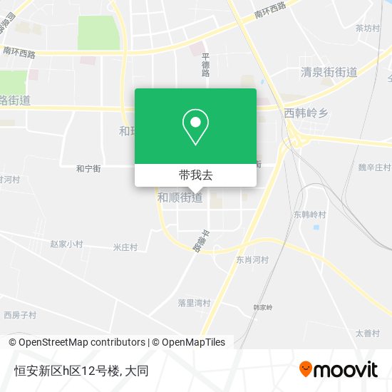 恒安新区h区12号楼地图
