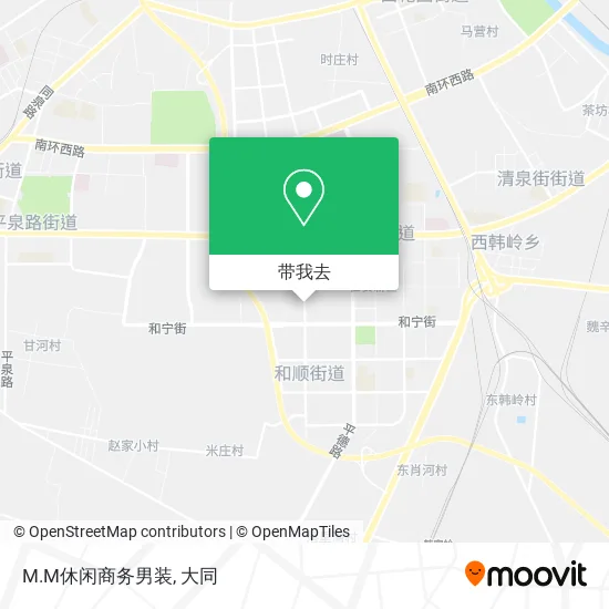 M.M休闲商务男装地图