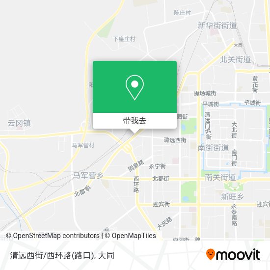清远西街/西环路(路口)地图